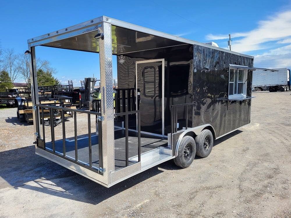 Concession Trailer 8.5′ X 22′ Black BBQ Food Event Catering — photo 7