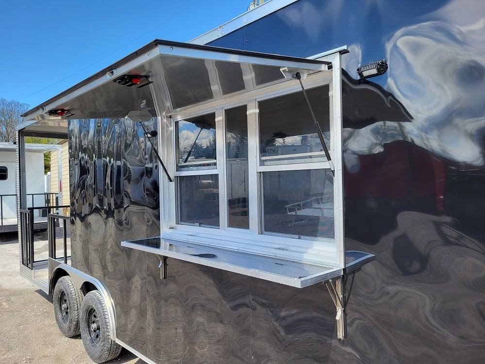 Concession Trailer 8.5′ X 22′ Black BBQ Food Event Catering — photo 10