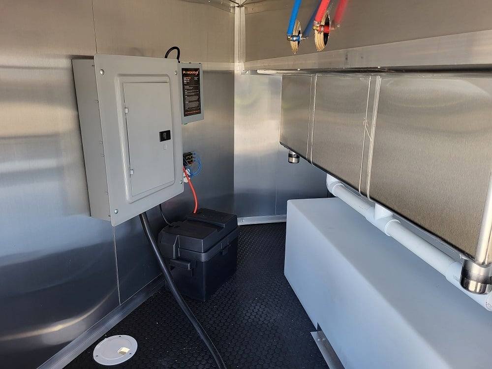Concession Trailer 8.5′ X 22′ Black BBQ Food Event Catering — photo 12