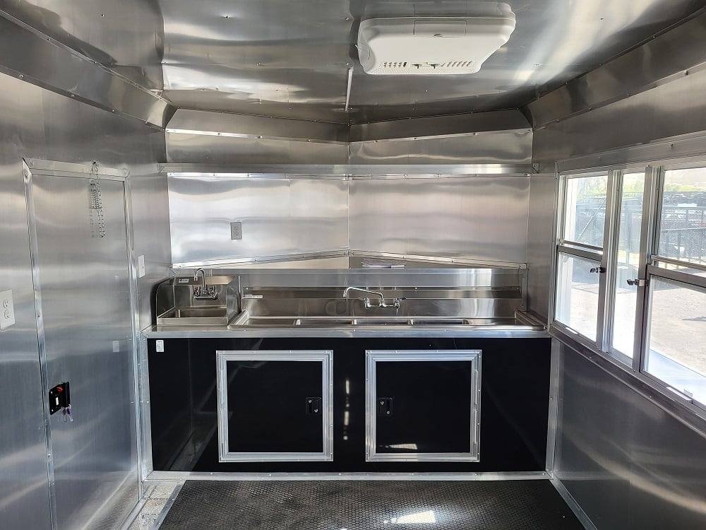 Concession Trailer 8.5′ X 22′ Black BBQ Food Event Catering — photo 15