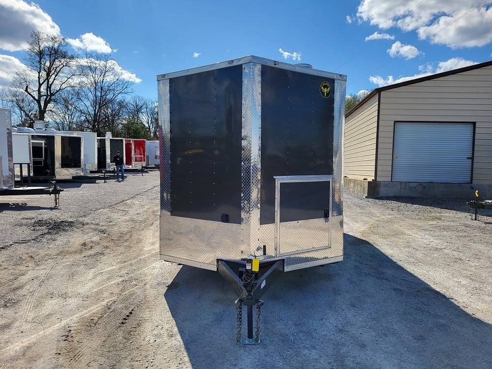 Concession Trailer 8.5′ X 20′ Charcoal Grey Food Event Catering — photo 2
