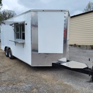 Concession Trailer 8.5' X 20' White Food Event Catering