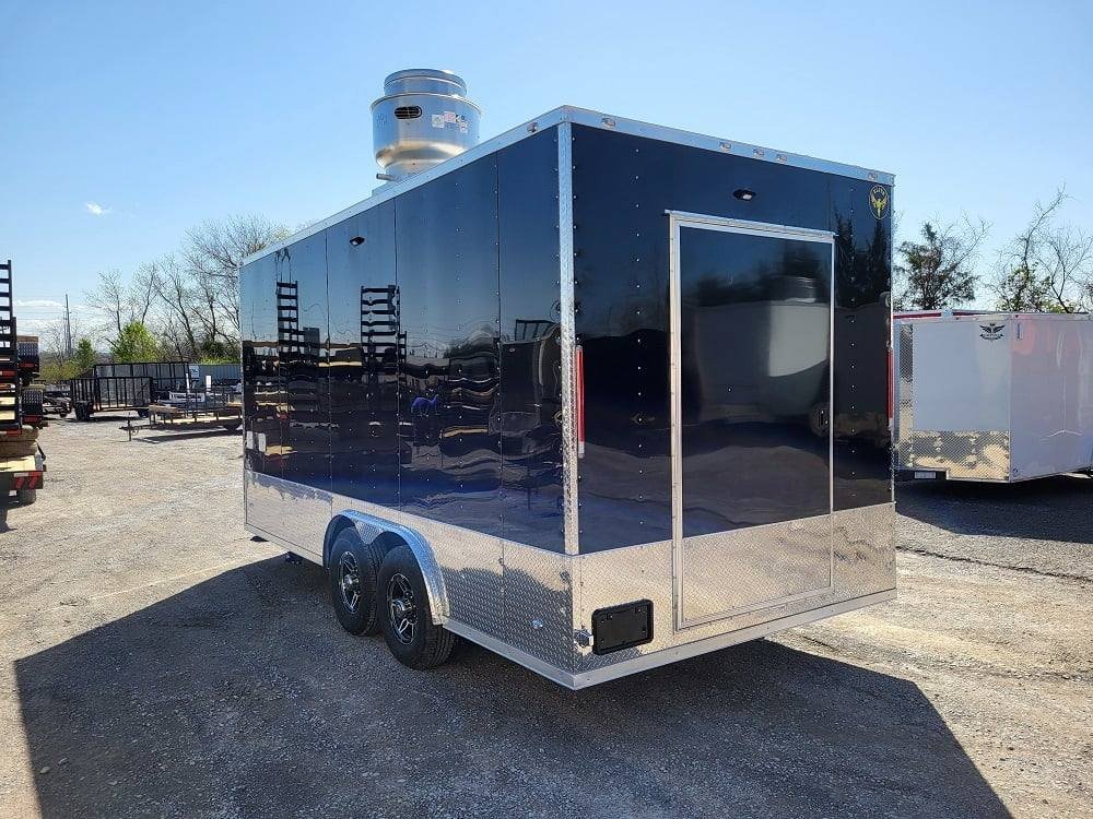 Concession Trailer 8.5′ X 18′ Black Food Event Catering — photo 6