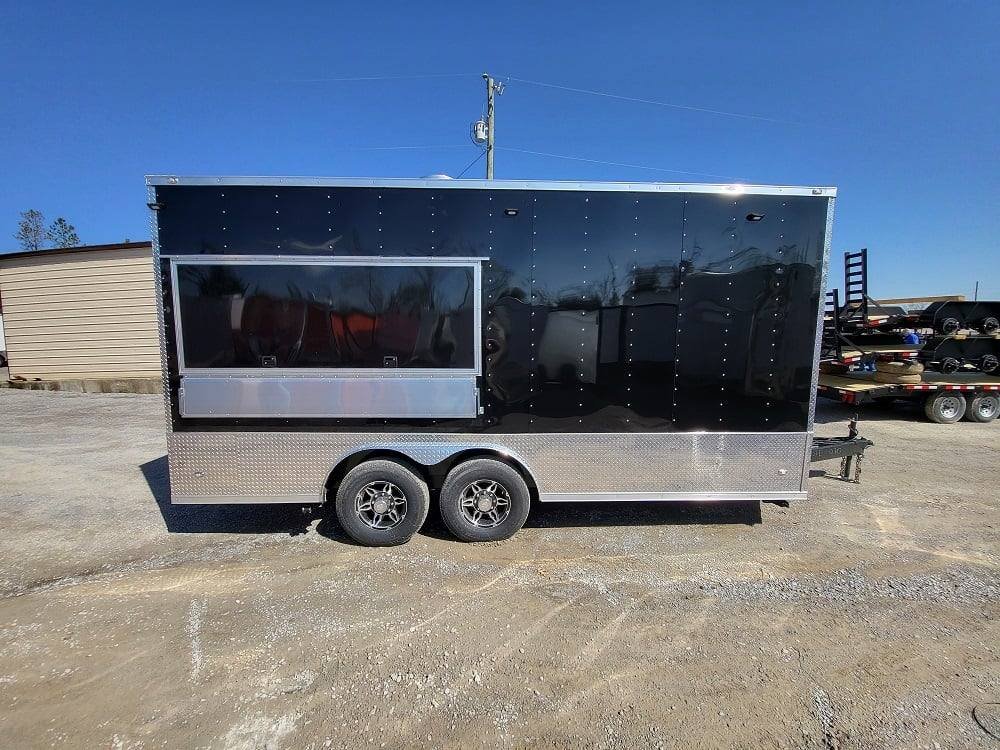 Concession Trailer 8.5′ X 18′ Black Food Event Catering — photo 9