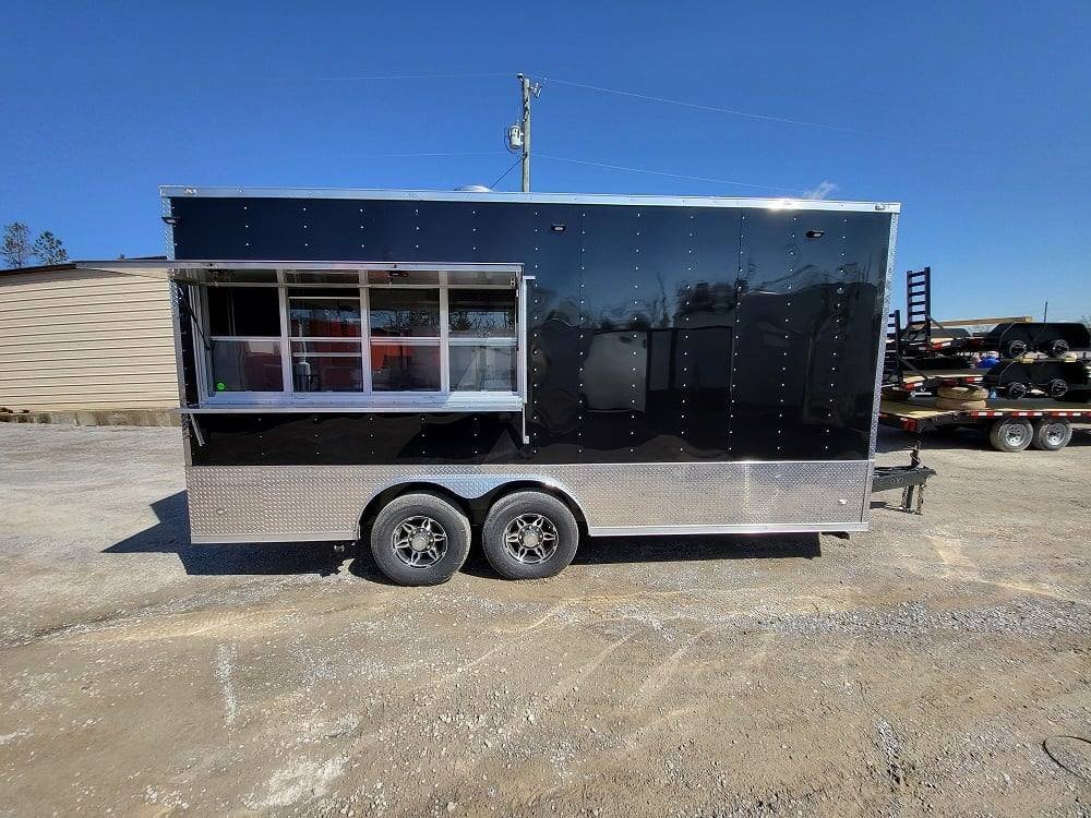 Concession Trailer 8.5′ X 18′ Black Food Event Catering — photo 14