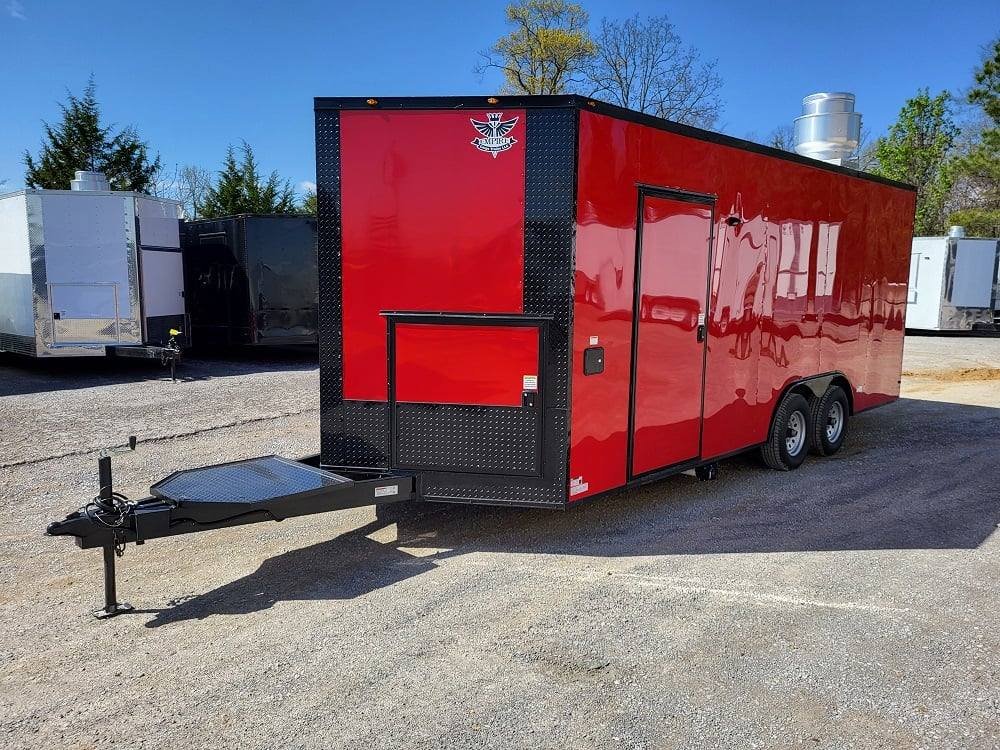 Concession Trailer 8.5′ X 20′ Red Food Event Catering — photo 3