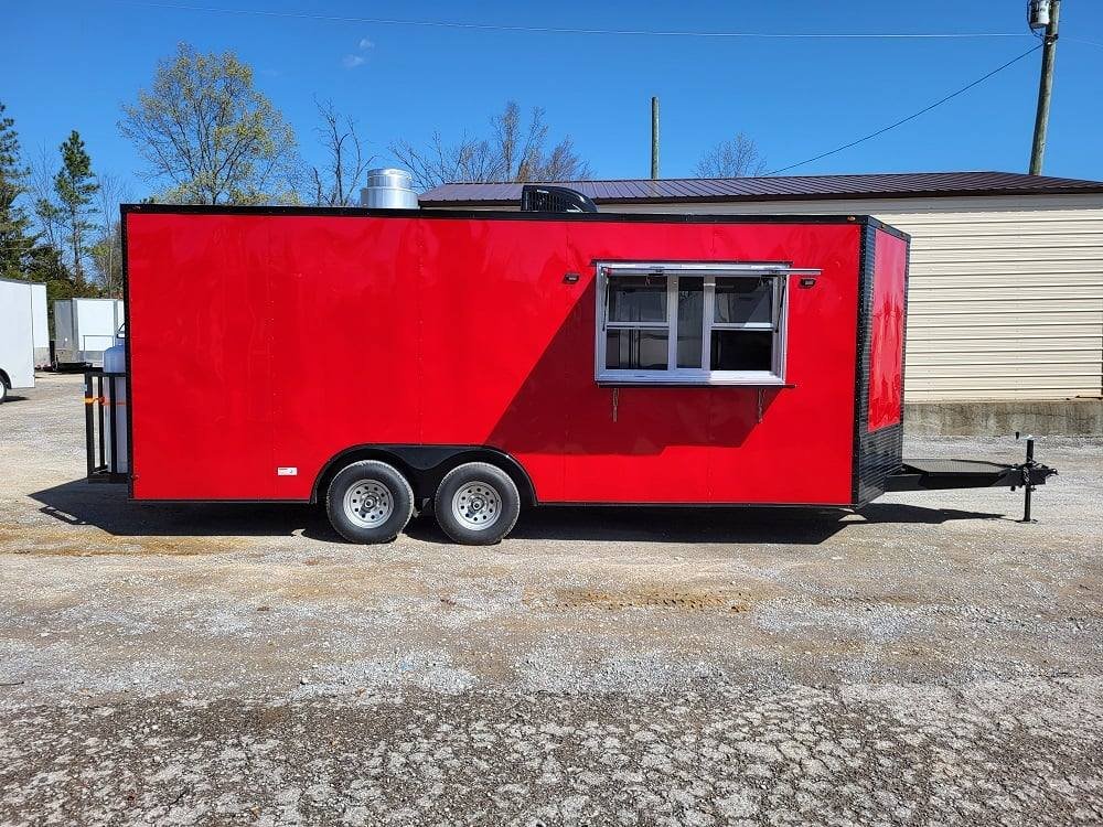 Concession Trailer 8.5′ X 20′ Red Food Event Catering — photo 12