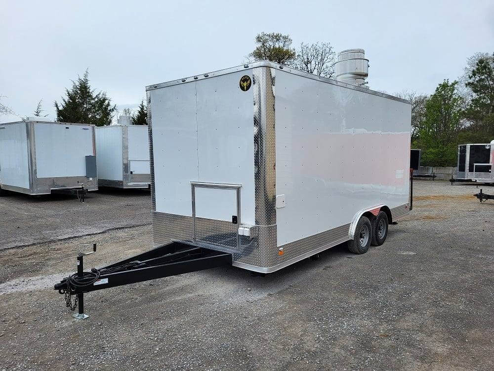 Concession Trailer 8.5′ X 18′ White Food Event Catering — photo 3