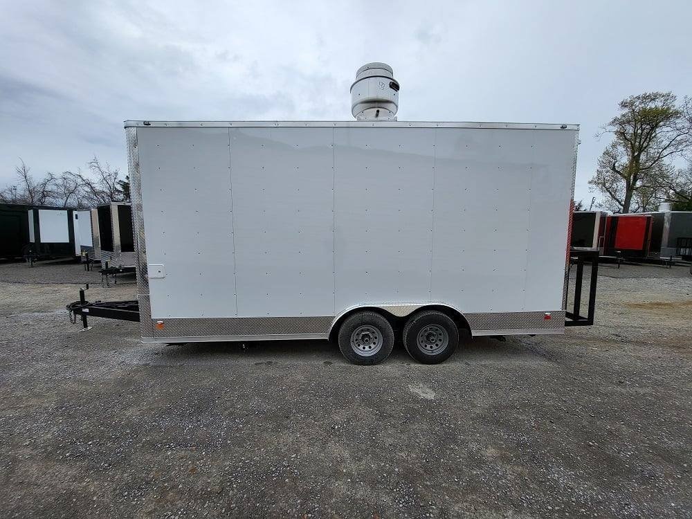 Concession Trailer 8.5′ X 18′ White Food Event Catering — photo 4