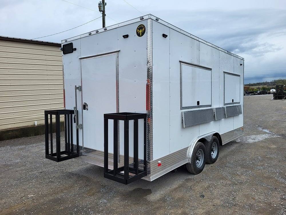 Concession Trailer 8.5′ X 18′ White Food Event Catering — photo 8