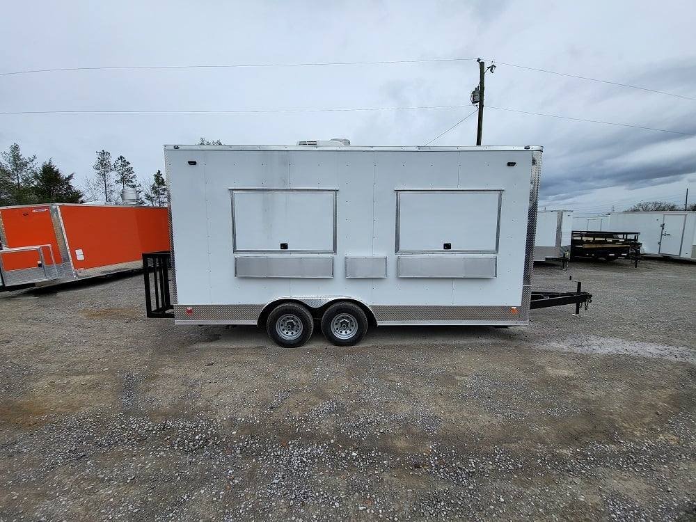 Concession Trailer 8.5′ X 18′ White Food Event Catering — photo 9