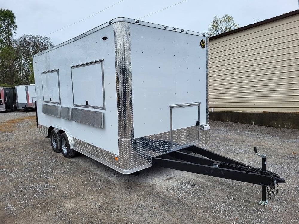 Concession Trailer 8.5′ X 18′ White Food Event Catering — photo 10