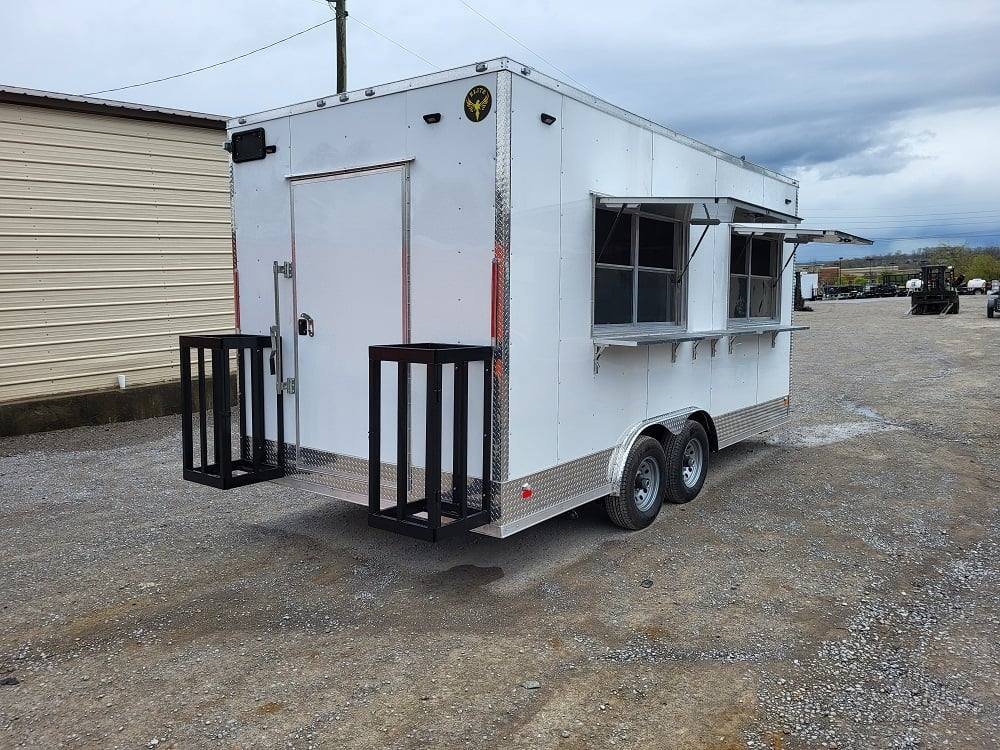 Concession Trailer 8.5′ X 18′ White Food Event Catering — photo 14
