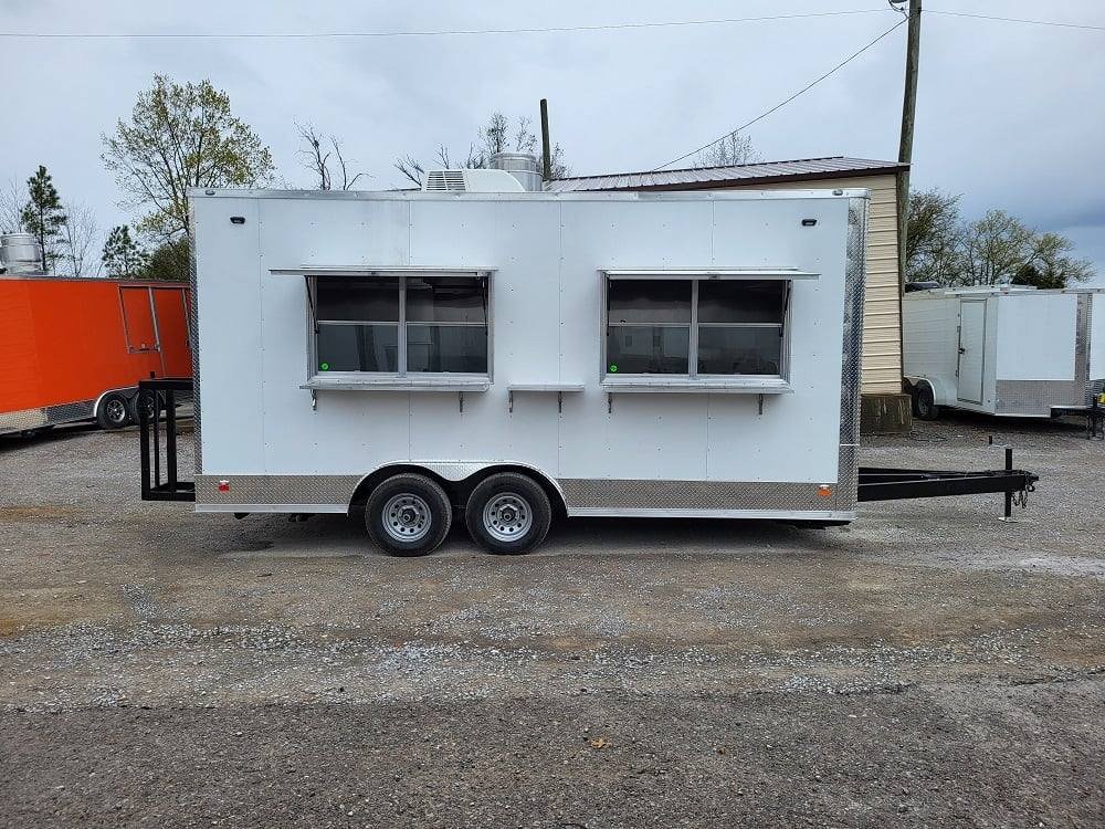 Concession Trailer 8.5′ X 18′ White Food Event Catering — photo 15