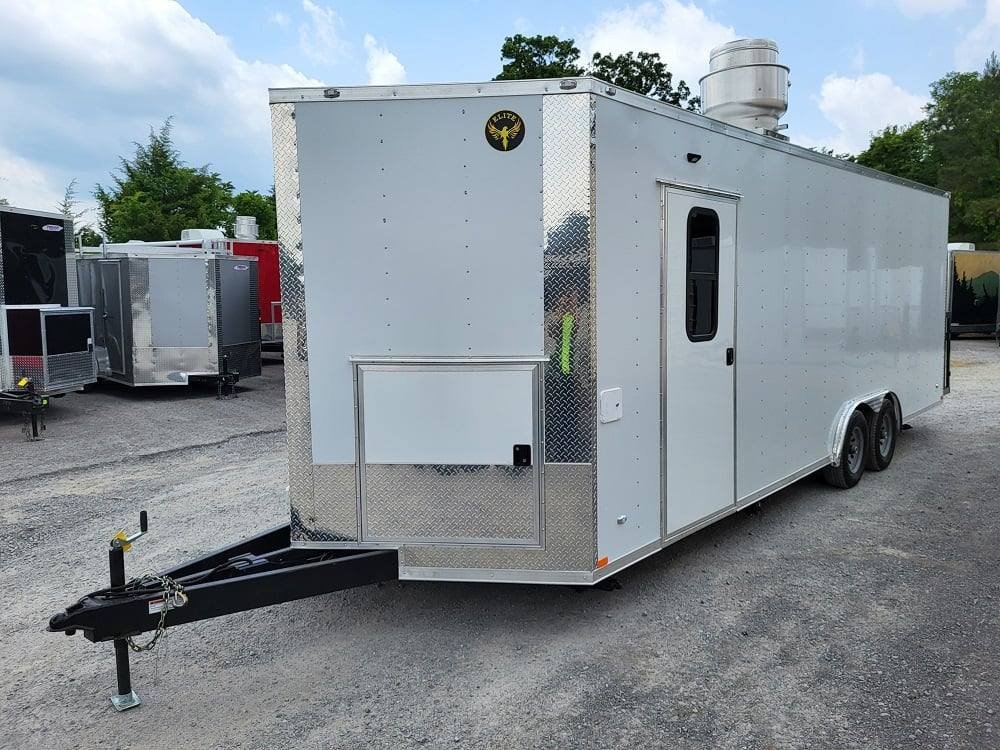 Concession Trailer 8.5′ X 24′ White Food Event Catering — photo 3