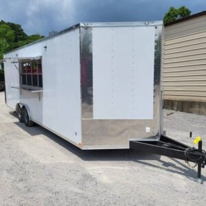 Concession Trailer 8.5' X 24' White Food Event Catering