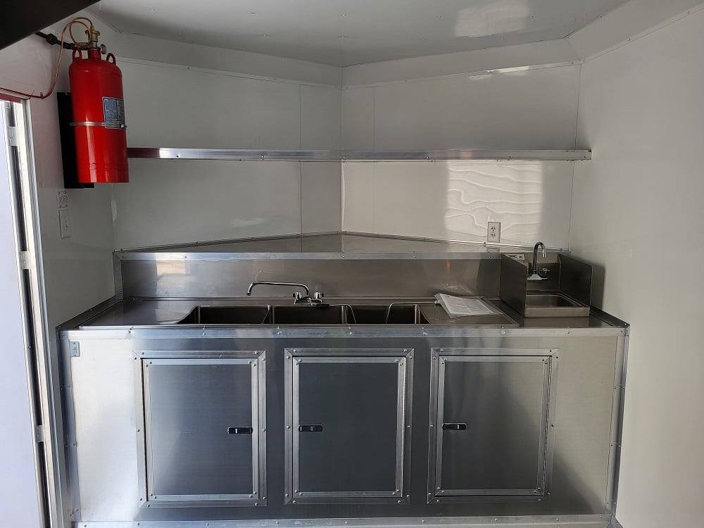 Concession Trailer 8.5′ X 24′ White Food Event Catering — photo 15