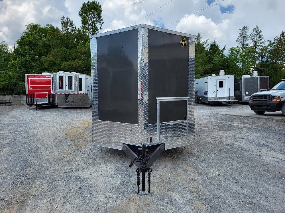 Concession Trailer 8.5′ X 16′ Charcoal Grey Food Event Catering — photo 2
