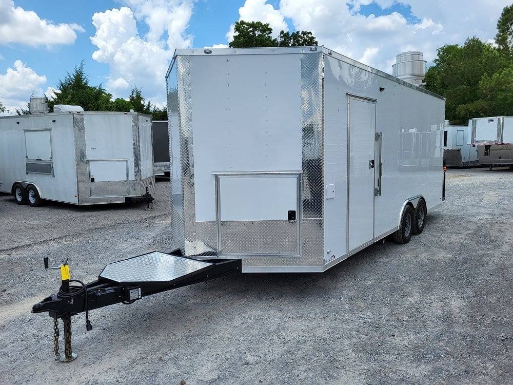 Concession Trailer 8.5′ X 20′ White Event Catering Food — photo 3