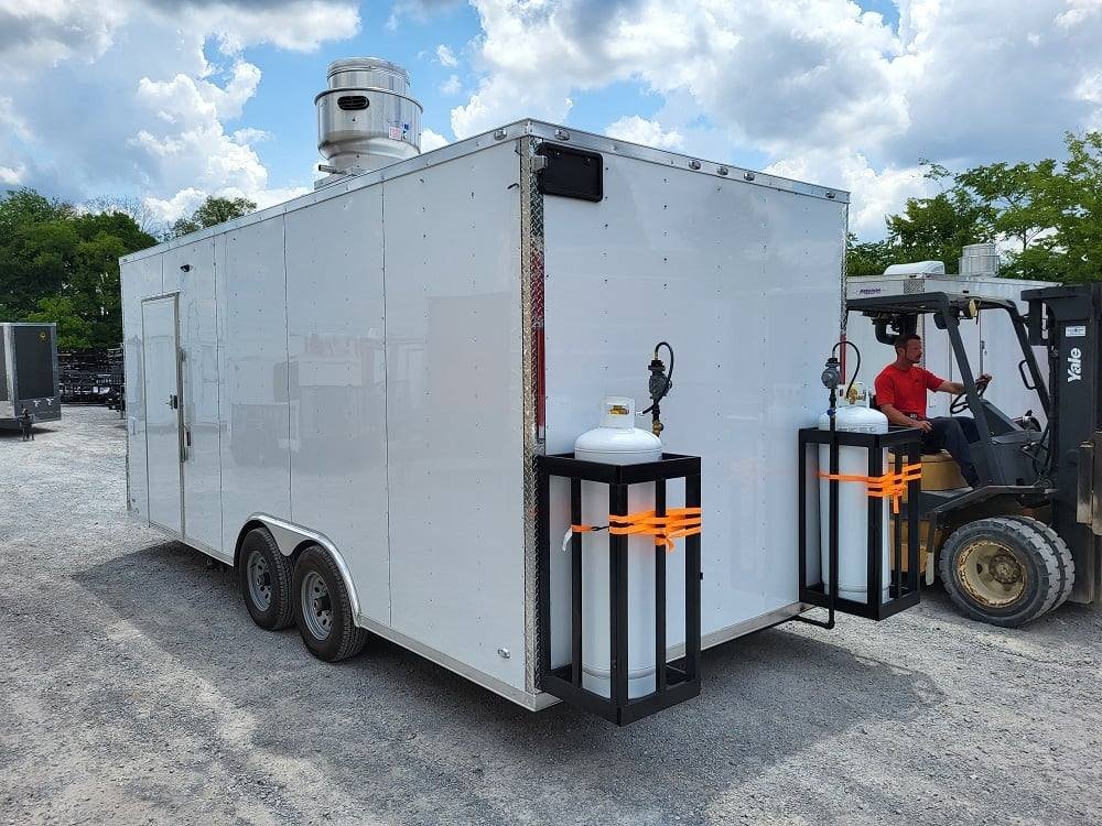 Concession Trailer 8.5′ X 20′ White Event Catering Food — photo 7
