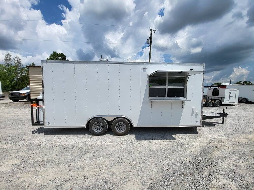 Concession Trailer 8.5′ X 20′ White Event Catering Food — photo 14