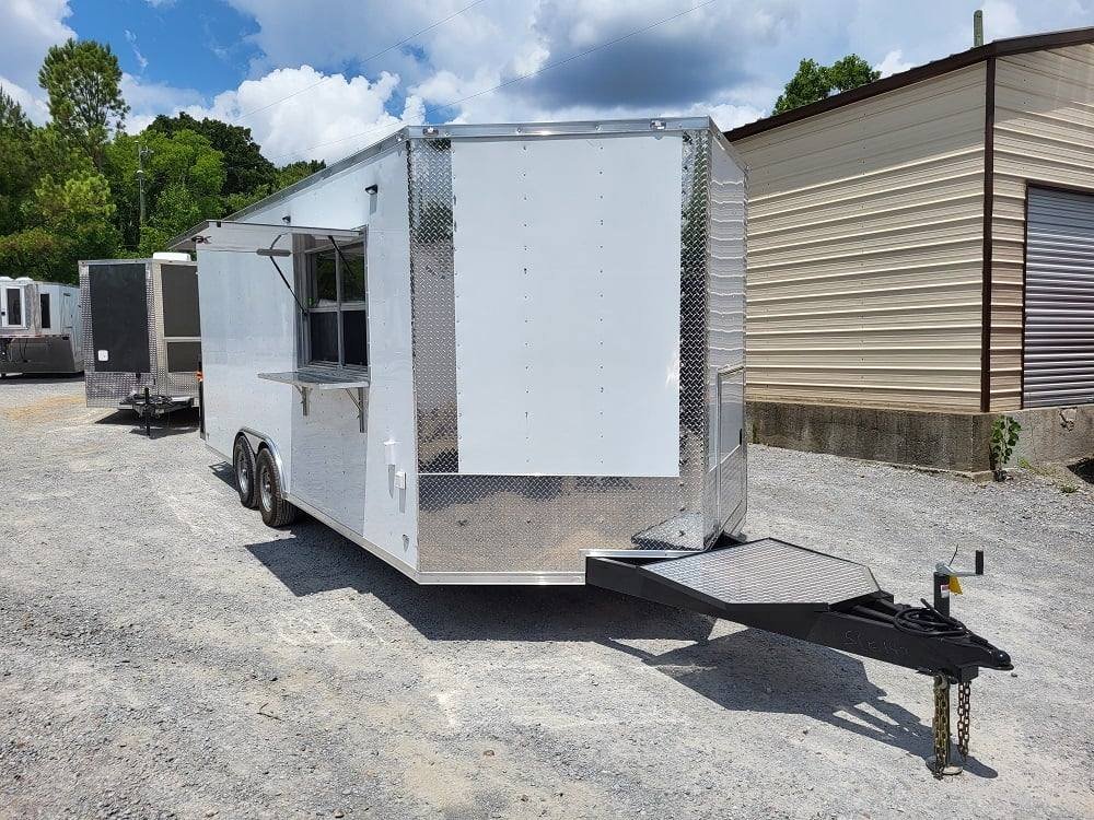 Concession Trailer 8.5′ X 20′ White Event Catering Food — photo 15