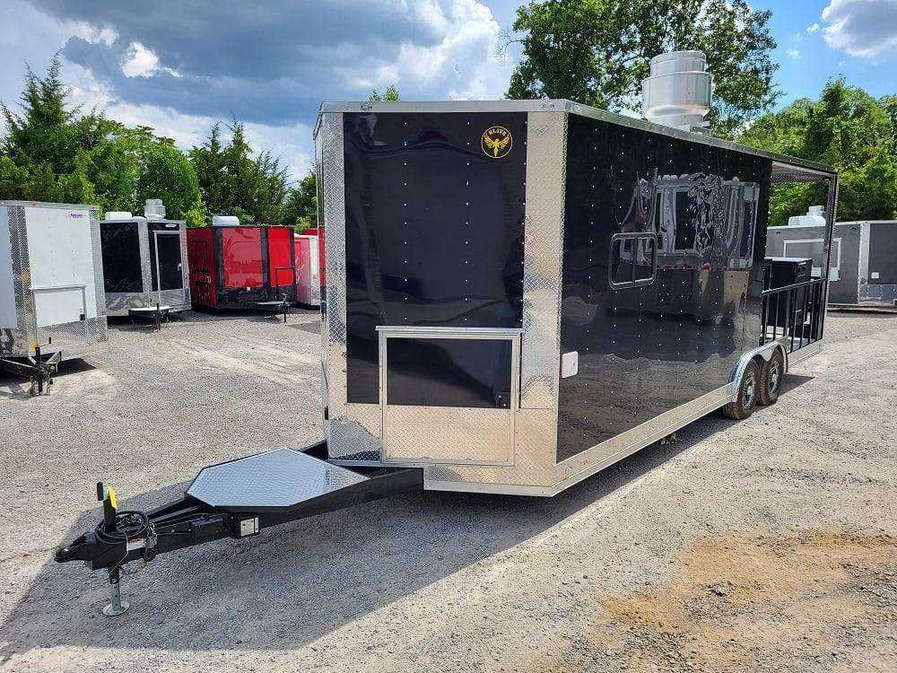 Concession Trailer 8.5′ X 24′ Black Food BBQ Event Catering — photo 7