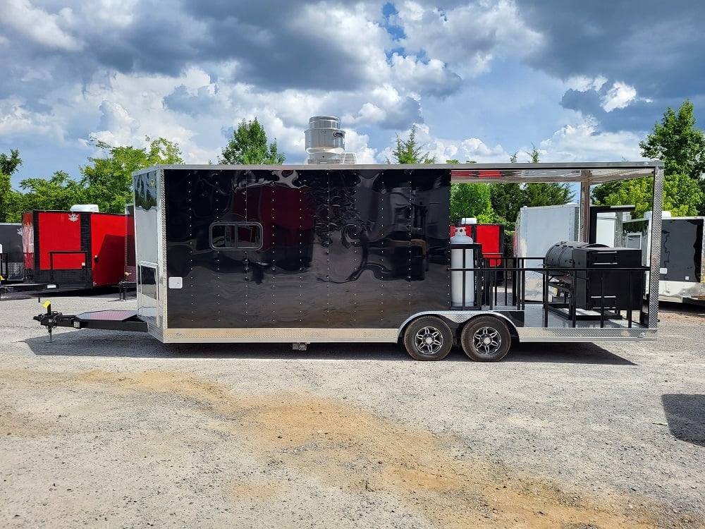 Concession Trailer 8.5′ X 24′ Black Food BBQ Event Catering — photo 8