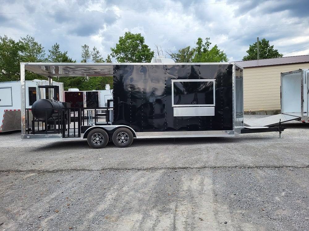Concession Trailer 8.5′ X 24′ Black Food BBQ Event Catering — photo 14