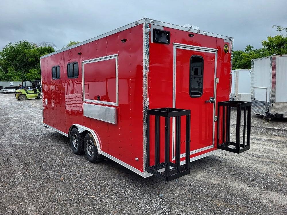 Concession Trailer 8.5′ X 20′ Red Food Catering Event — photo 7