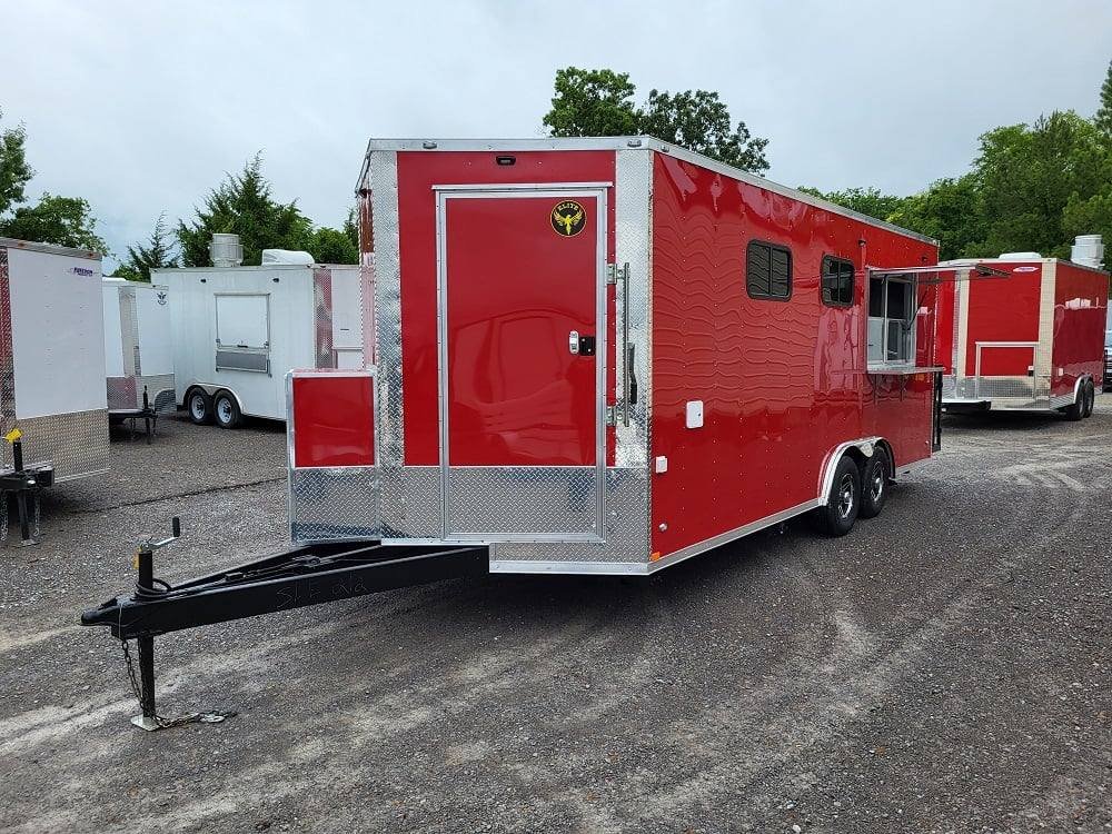 Concession Trailer 8.5′ X 20′ Red Food Catering Event — photo 13