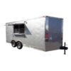 8.5 x 16 Silver Vending Trailer with counter-height view window