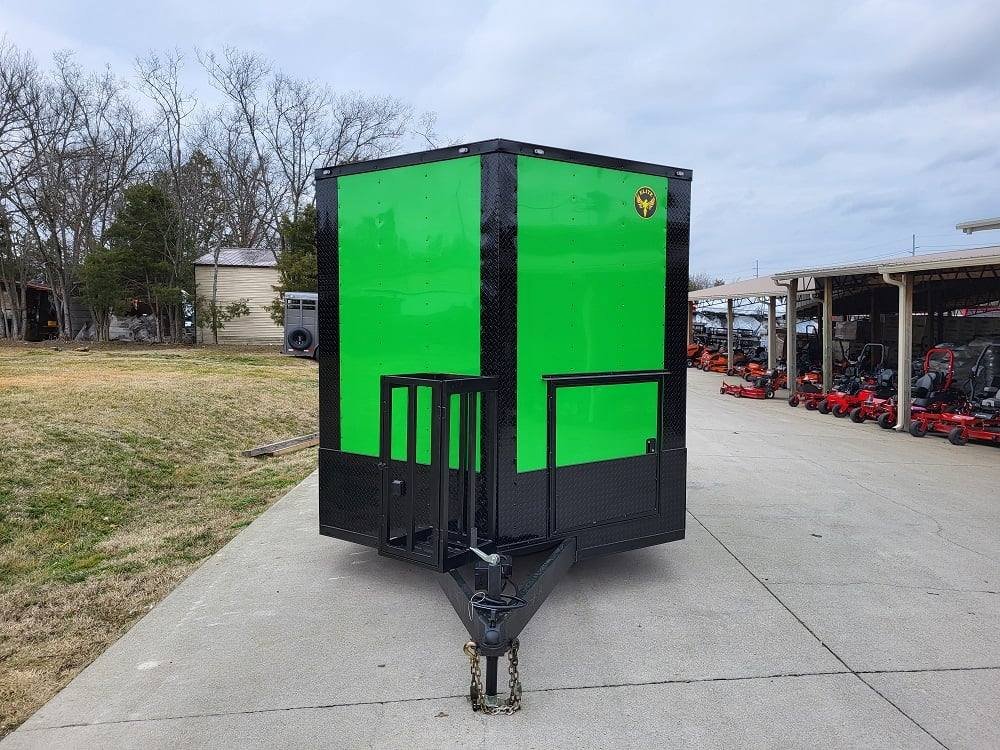 8.5×12 Elite Lime Green Concession Food Trailer with Blackout Package — photo 2