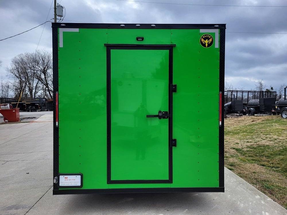 8.5×12 Elite Lime Green Concession Food Trailer with Blackout Package — photo 10