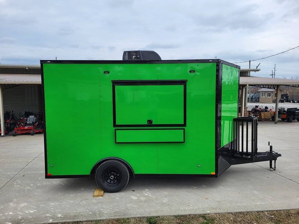 8.5×12 Elite Lime Green Concession Food Trailer with Blackout Package — photo 5