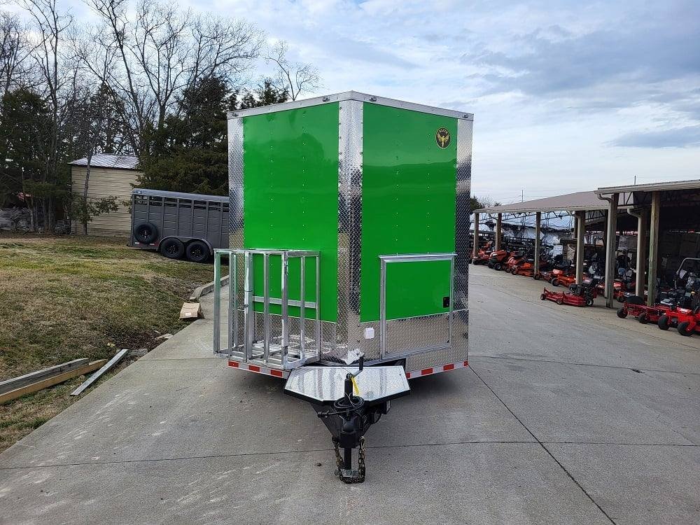 Concession Trailer 8.5′ X 32′ Lime Green Food Event Catering — photo 2