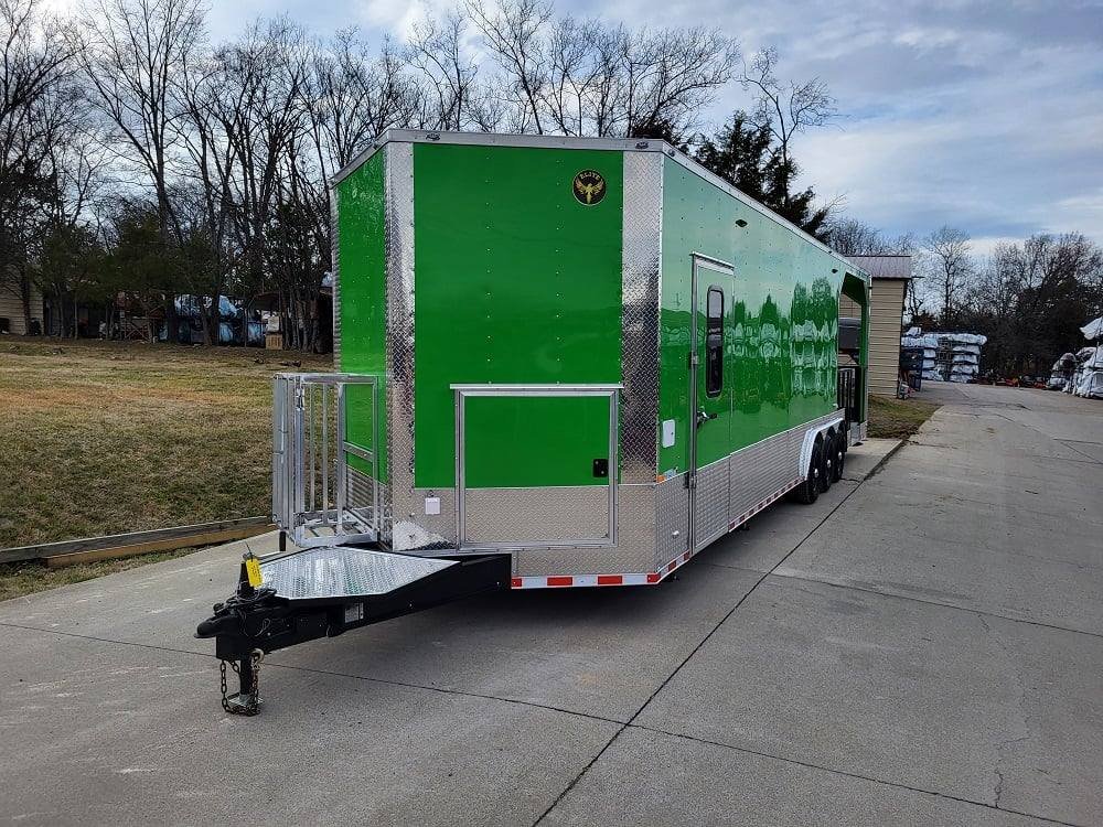 Concession Trailer 8.5′ X 32′ Lime Green Food Event Catering — photo 7