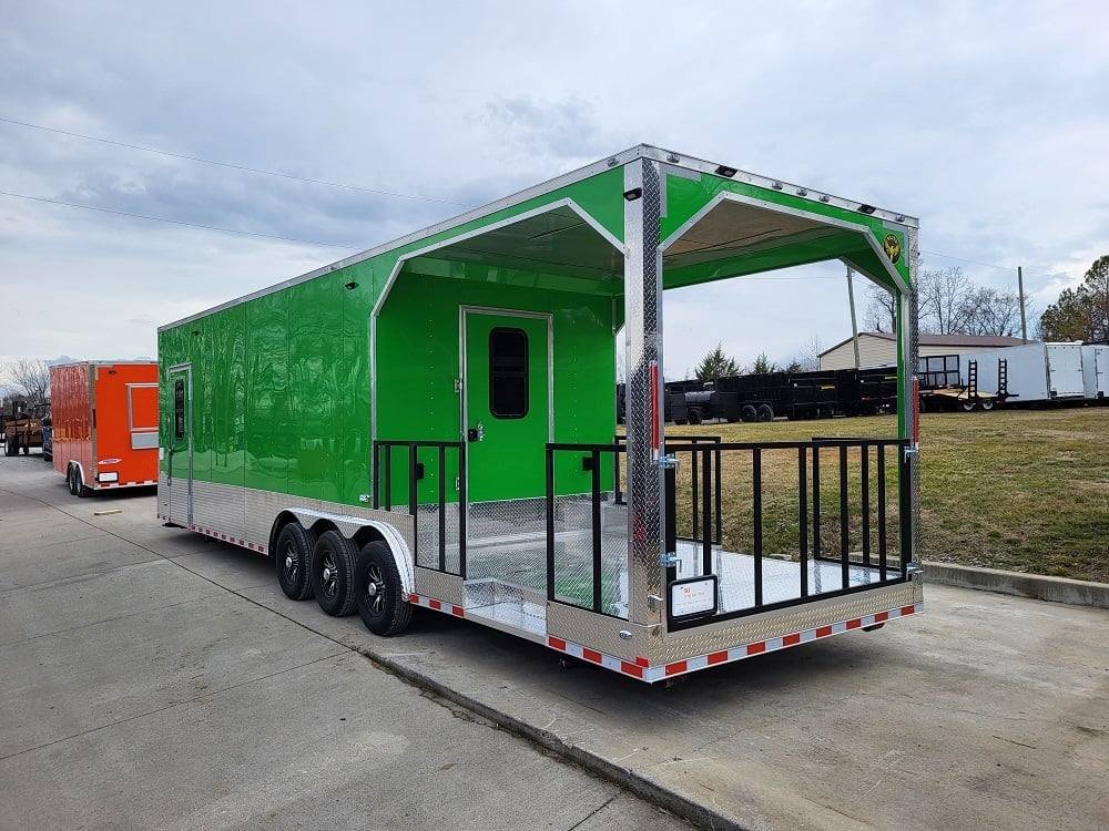 Concession Trailer 8.5′ X 32′ Lime Green Food Event Catering — photo 10