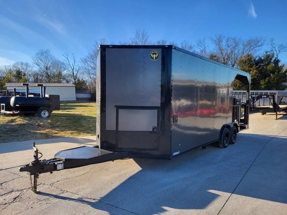 Concession Trailer 8.5′ X 22′ Charcoal Grey Food Event Catering — photo 4