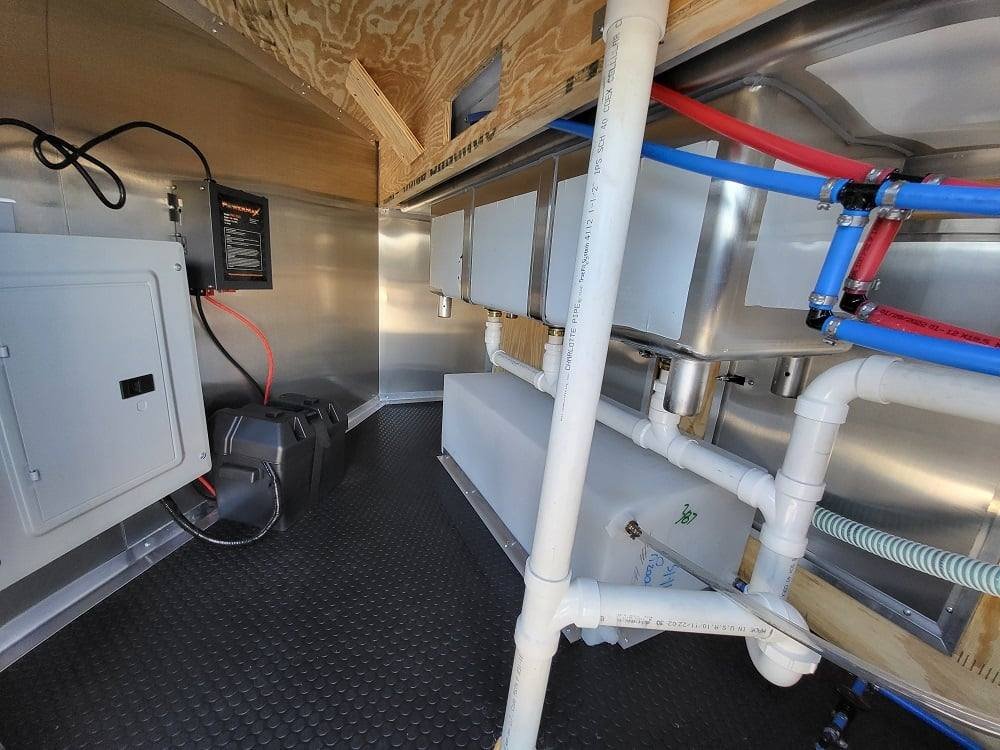 Concession Trailer 8.5′ X 22′ Charcoal Grey Food Event Catering — photo 6