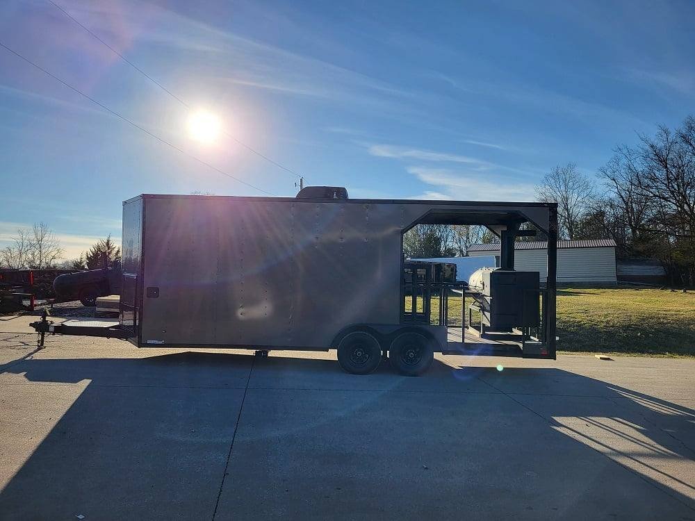 Concession Trailer 8.5′ X 22′ Charcoal Grey Food Event Catering — photo 8