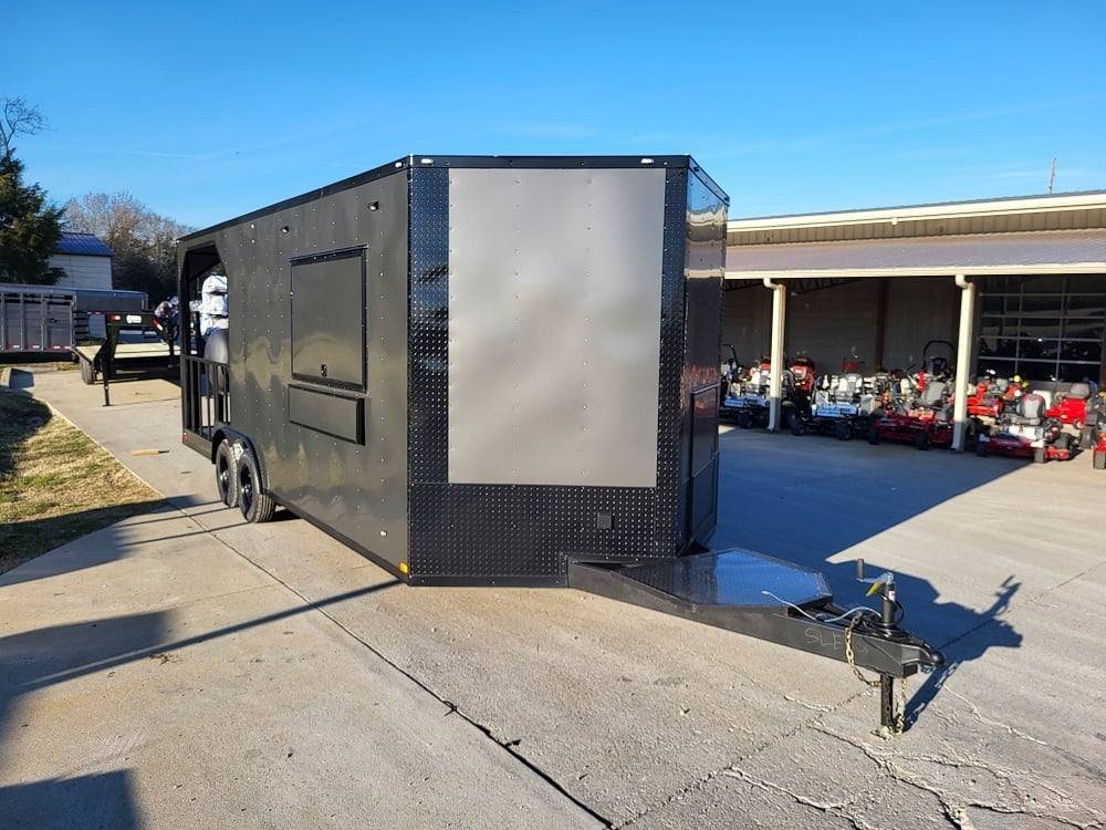 Concession Trailer 8.5′ X 22′ Charcoal Grey Food Event Catering — photo 15
