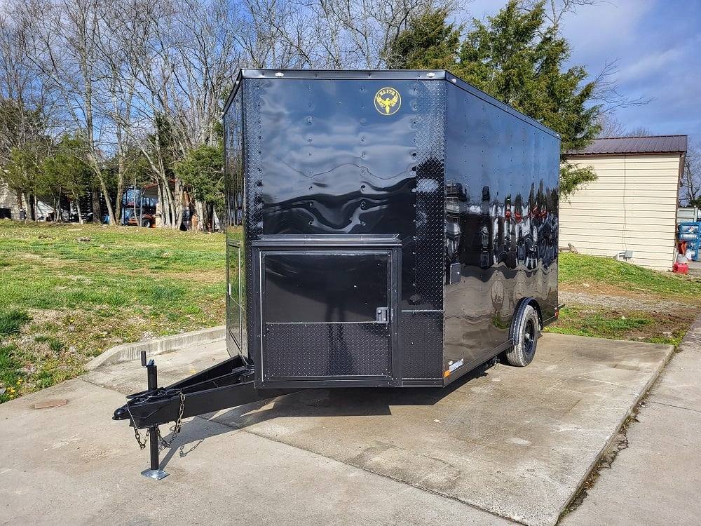 Concession Trailer 8.5′ X 12′ Black Food Event Catering — photo 4