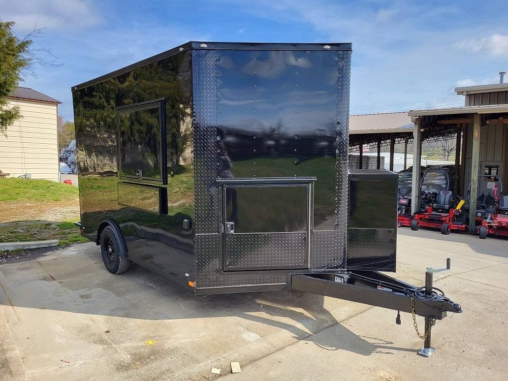 Concession Trailer 8.5′ X 12′ Black Food Event Catering — photo 9