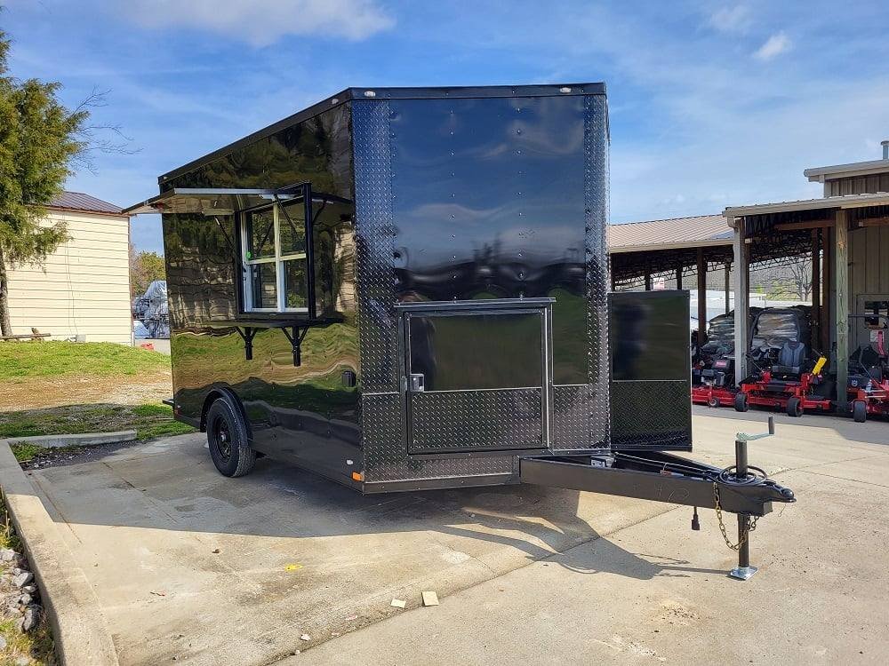 Concession Trailer 8.5′ X 12′ Black Food Event Catering — photo 2