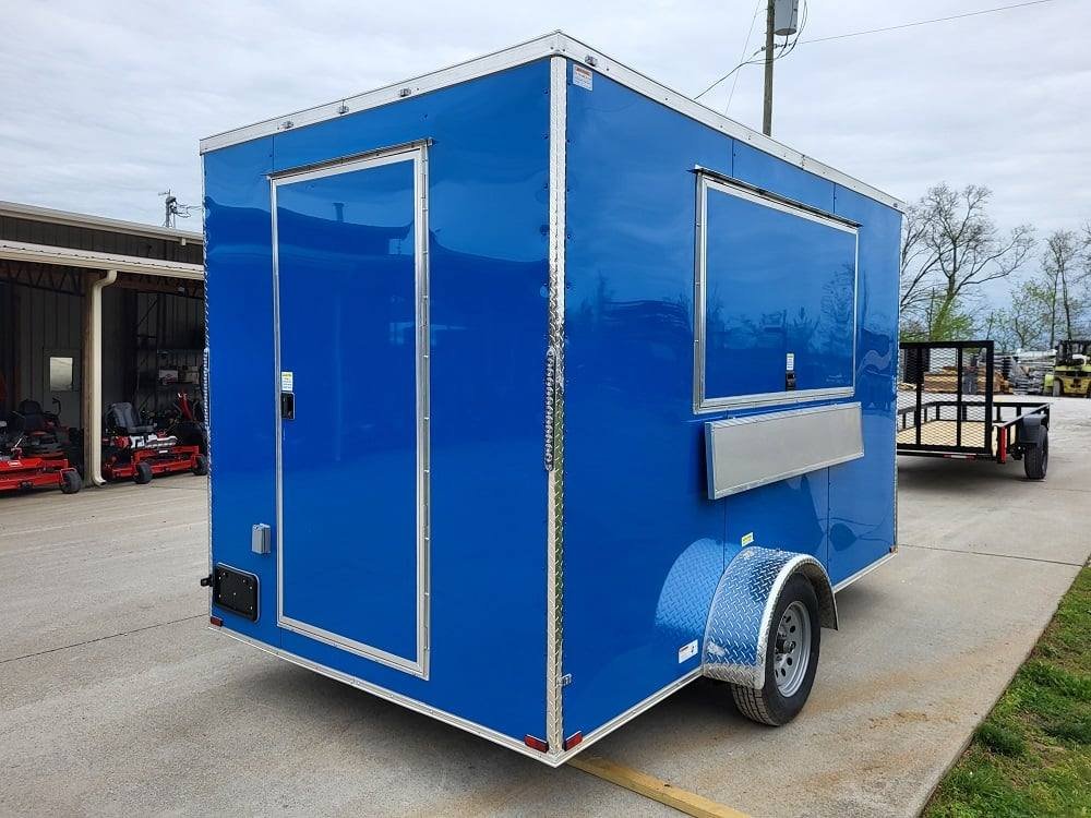 Concession Trailer 7′ X 12′ Blue Food Event Catering — photo 9