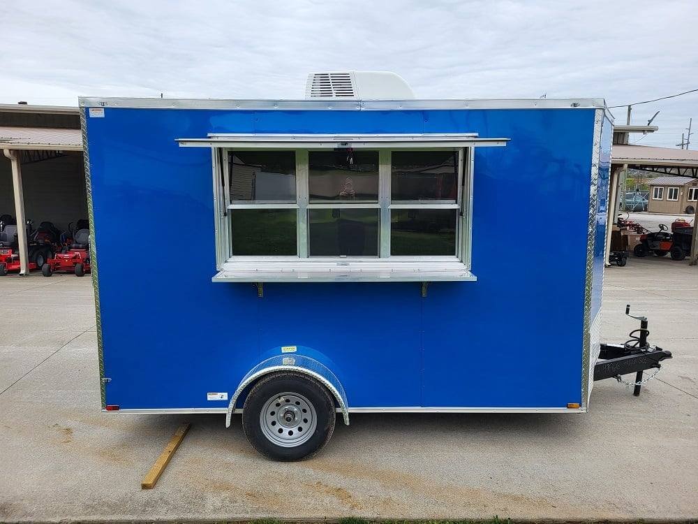 Concession Trailer 7′ X 12′ Blue Food Event Catering — photo 13
