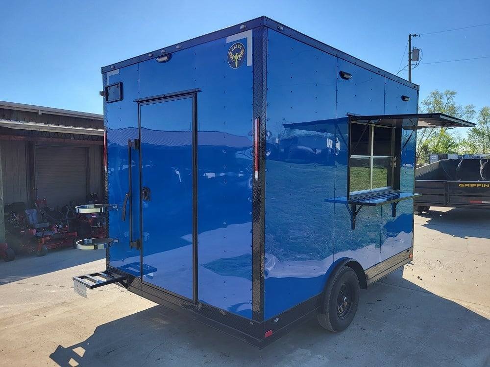 Concession Trailer 8.5′ X 12′ Blue Food Event Catering — photo 14