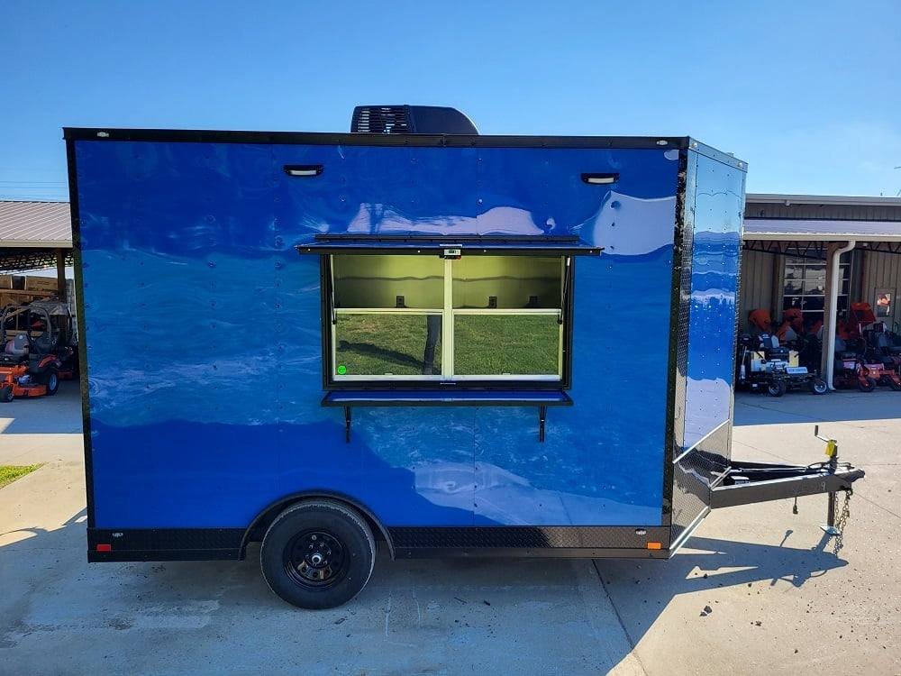 Concession Trailer 8.5′ X 12′ Blue Food Event Catering — photo 15
