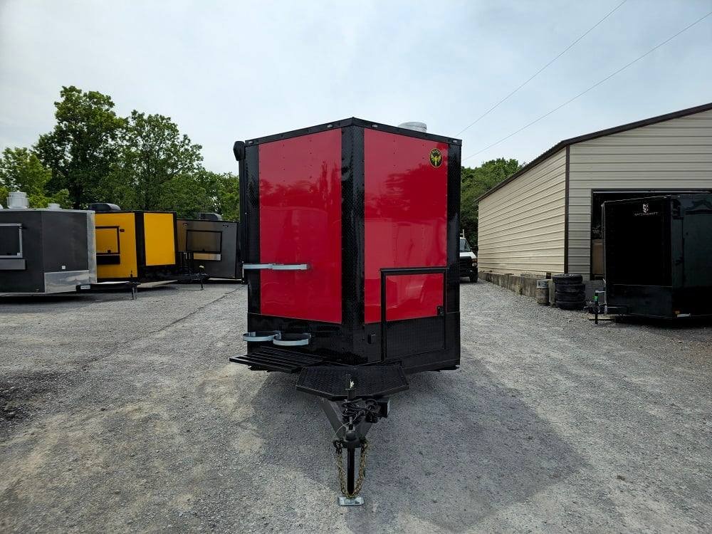 Concession Trailer 8.5′ X 24′ Red W Blackout Food Event Catering — photo 2